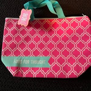 Bright Fun Thermal Lunch Tote " Food for Thought "